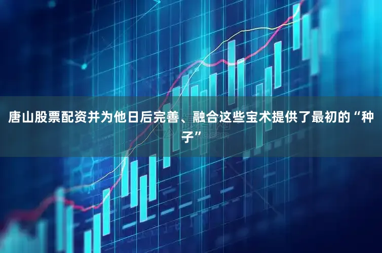 唐山股票配资并为他日后完善、融合这些宝术提供了最初的“种子”