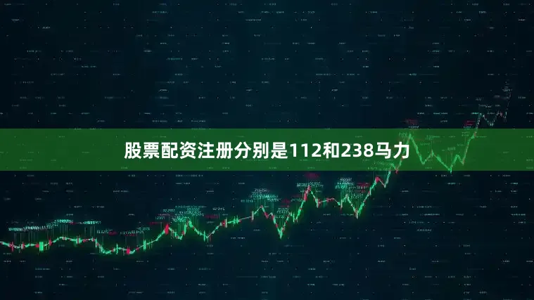 股票配资注册分别是112和238马力