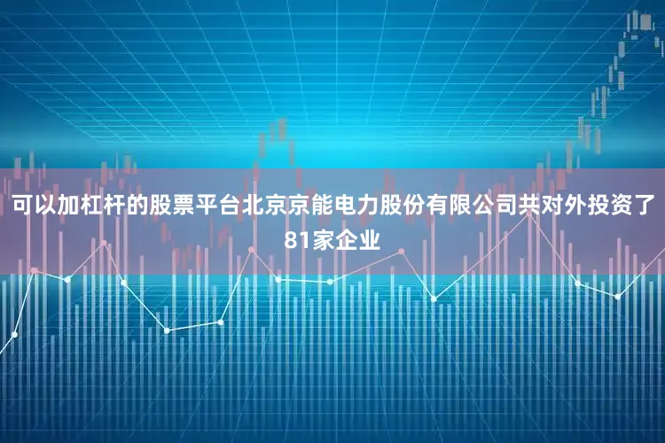 可以加杠杆的股票平台北京京能电力股份有限公司共对外投资了81家企业